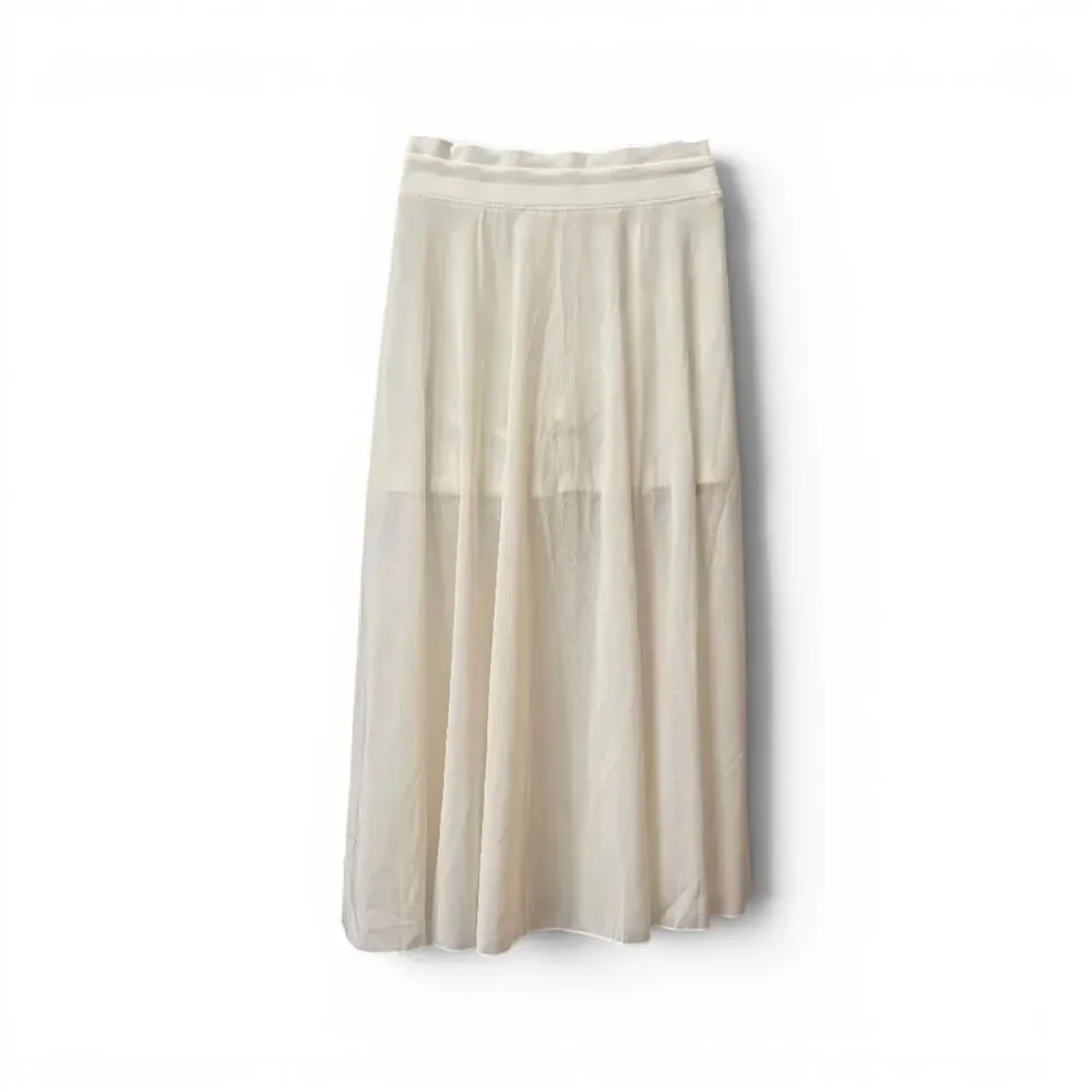 Halara Drawstring Mesh 2-in-1 Side Pocket Flowy Midi Skirt, NWT! Size Large